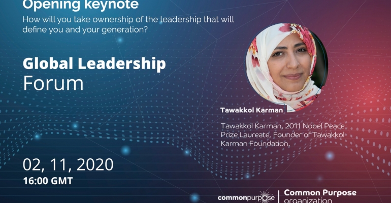 Mrs. Tawakkol Karman participated in the Global Leadership Forum 2020 event